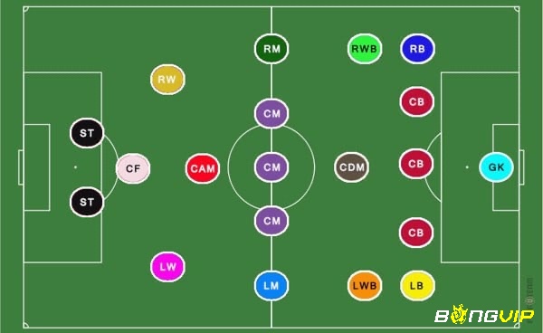 Các vị trí trong bóng đá có vai trò quan trọng trong các chiến thuật của đội 