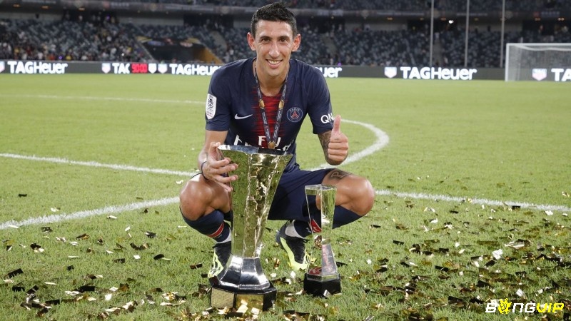 Tiền vệ hay nhất Ligue 1 Angel Di Maria người đóng góp nhiều trong sự thành công của đội bóng PSG