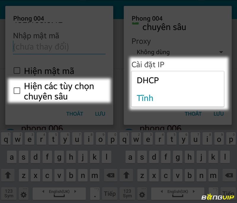 Tùy chỉnh DNS để truy cập Bongvip