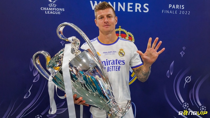 Toni Kroos từng giúp Đức vô địch WC và 5 lần đạt giải cúp UEFA